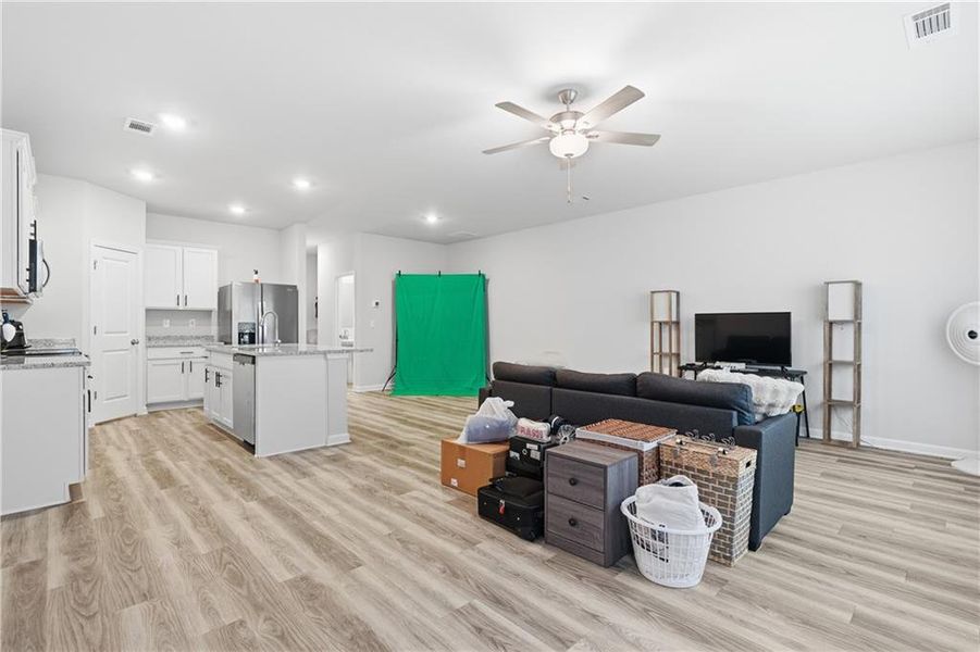 Furnished interior view inside a new home in , Oakwood (Image 19). Furnished interior view inside a new home in , Oakwood (Image 19).