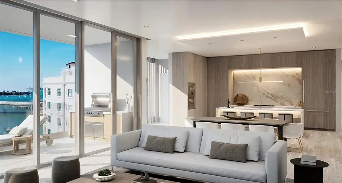 Furnished interior view inside a new home in Peninsula Sarasota, Sarasota (Image 1).