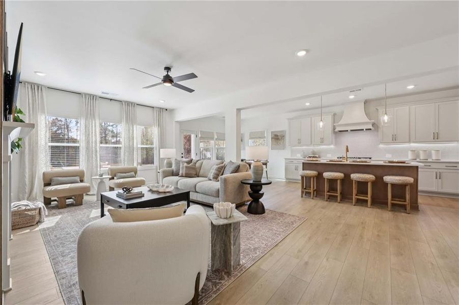 Furnished interior view inside a new home in Arbors at Richland Creek, Buford (Image 29). Furnished interior view inside a new home in Arbors at Richland Creek, Buford (Image 29).