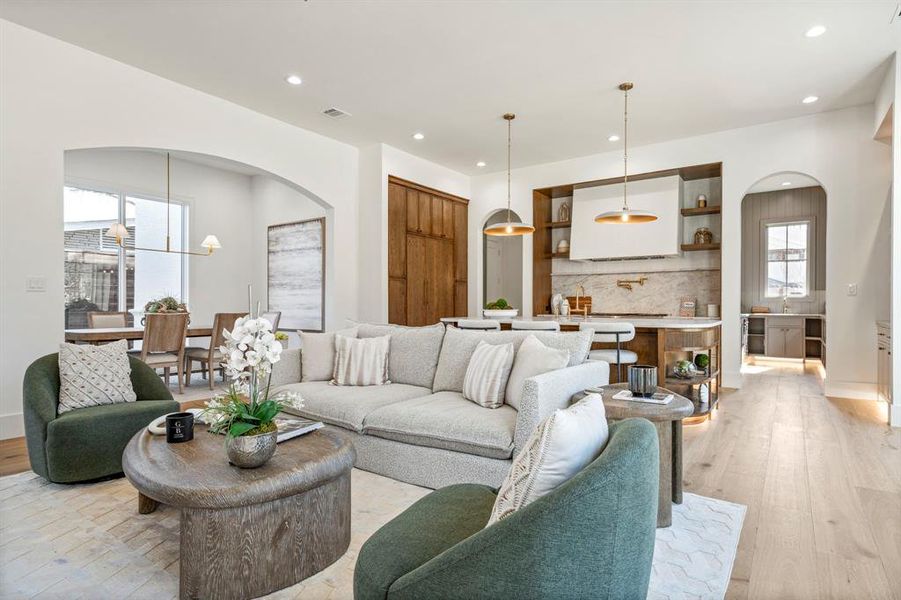 Furnished interior view inside a new home in , Dallas (Image 5). Furnished interior view inside a new home in , Dallas (Image 5).