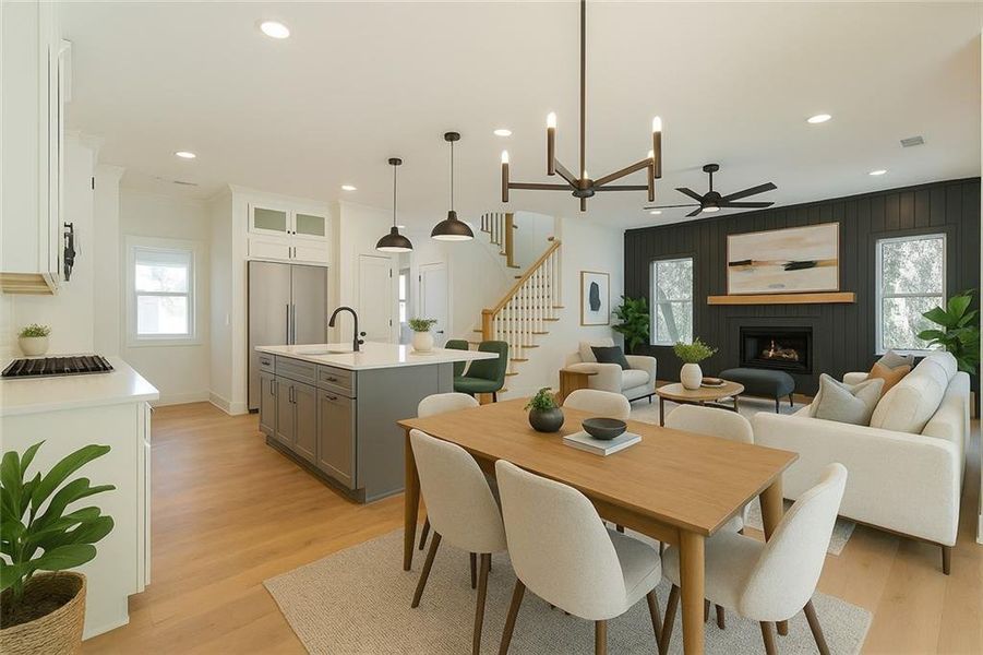 Furnished interior view inside a new home in , Gainesville (Image 6).