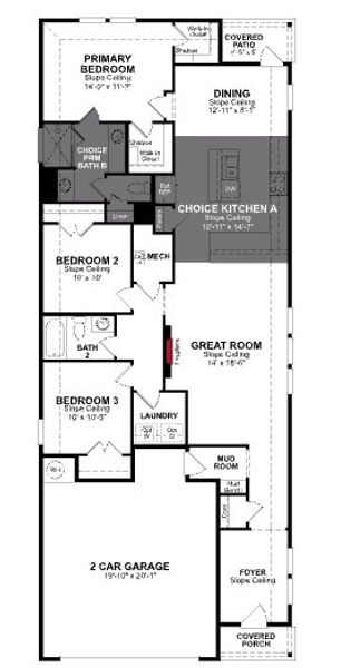 2D floor plan layout of this home in Churchill, Anna, TX (Image 3). 2D floor plan layout of this home in Churchill, Anna, TX (Image 3).