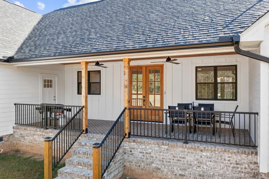 Exterior details and patio area of a home in , Cherryville (Image 27).
