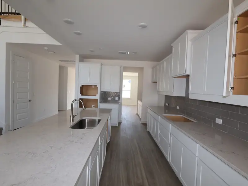 Furnished interior view inside a new home in Edgewood, Leander (Image 6). Furnished interior view inside a new home in Edgewood, Leander (Image 6).