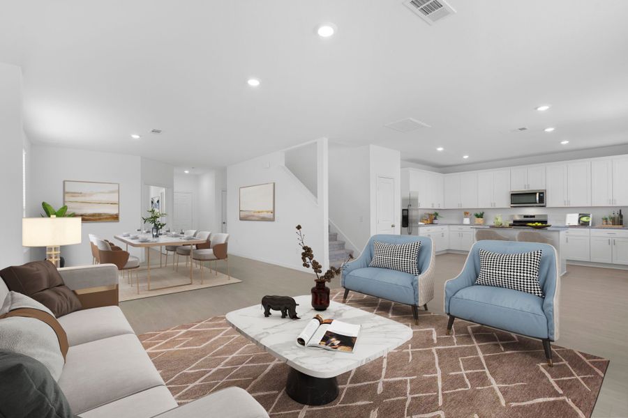 Representative furnished interior of a home built from the Mesilla by Centex in Stokesbury, Waller (Image 11). Representative furnished interior of a home built from the Mesilla by Centex in Stokesbury, Waller (Image 11).