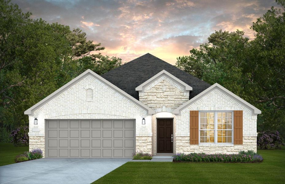 Representative exterior photo of a completed home built from the Sheldon by Pulte Homes in Davis Ranch, San Antonio, TX (Image 16). Representative exterior photo of a completed home built from the Sheldon by Pulte Homes in Davis Ranch, San Antonio, TX (Image 16).