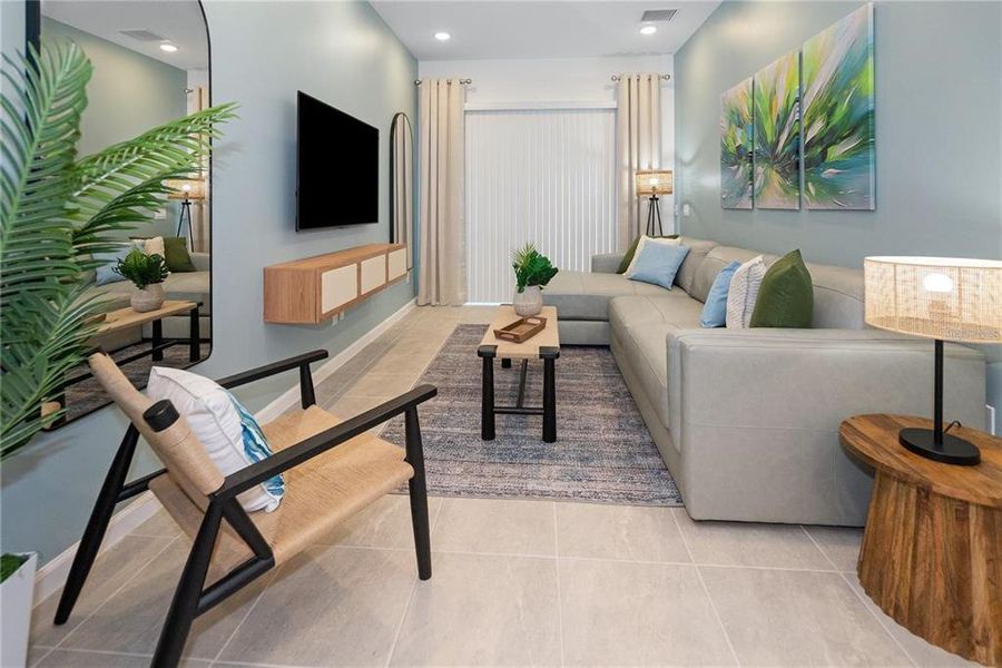 Furnished interior view inside a new home in , Orlando (Image 10).