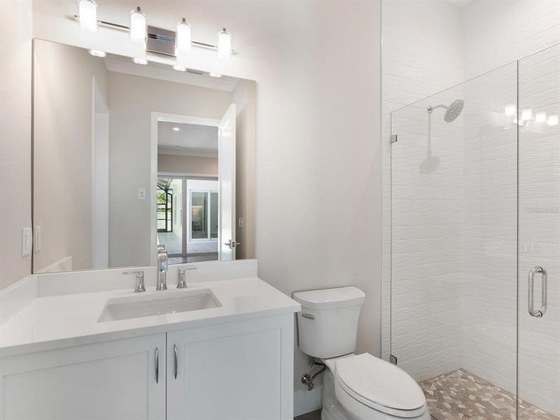 Furnished interior view inside a new home in , Sarasota (Image 46).