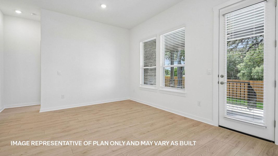 Spacious, unfurnished interior of a new home in Rosenbusch Ranch, Leander (Image 11).