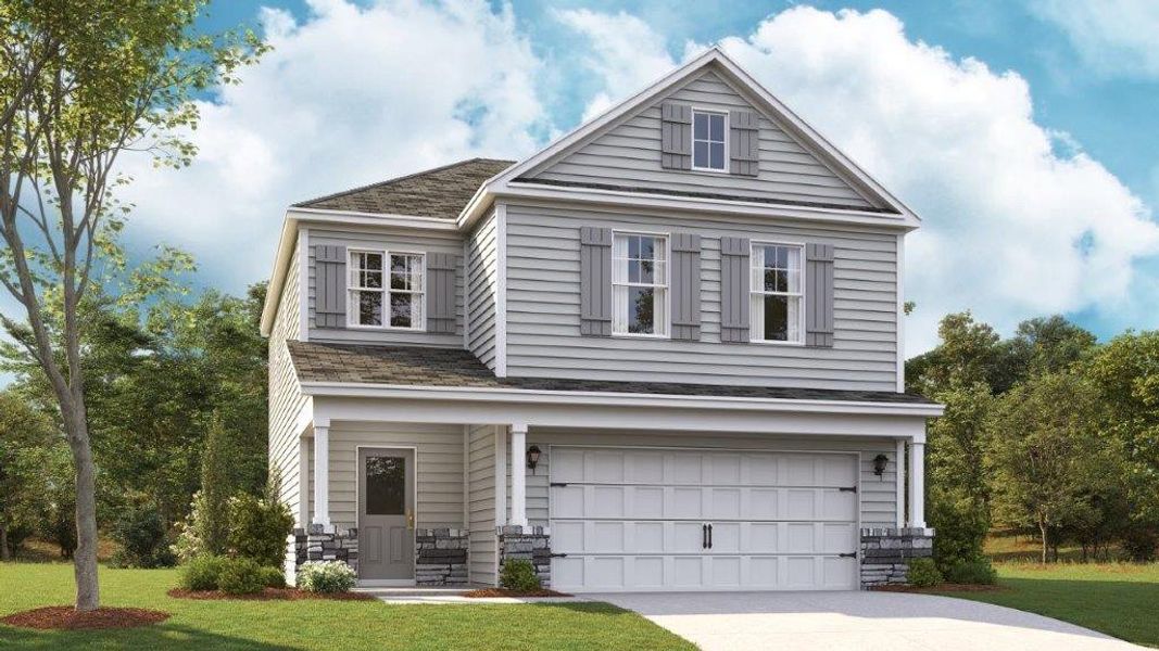 Representative exterior photo of a completed home built from the Edmon by D.R. Horton in Prairie Pass, Apison, TN (Image 2).