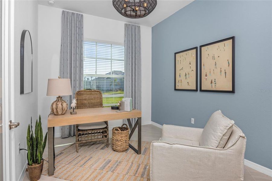 Furnished interior view inside a new home in Calusa Country Club, Lakewood Ranch (Image 19).