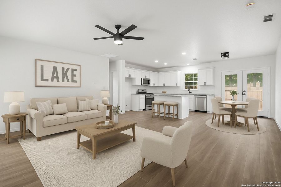 Furnished interior view inside a new home in , Canyon Lake (Image 5). Furnished interior view inside a new home in , Canyon Lake (Image 5).