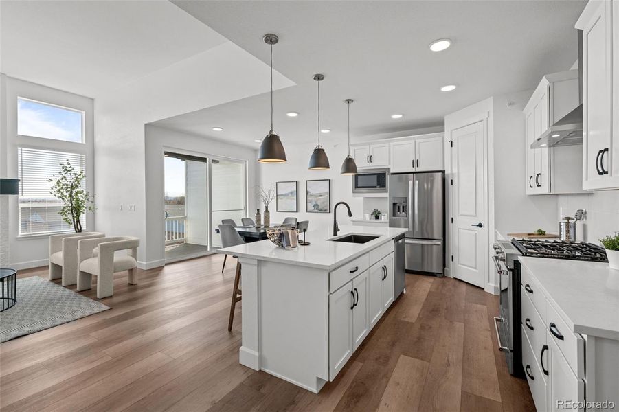 Furnished interior view inside a new home in Deer Creek, Littleton (Image 29).