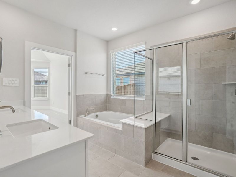 Furnished interior view inside a new home in Fox Falls, Boerne (Image 10). Furnished interior view inside a new home in Fox Falls, Boerne (Image 10).