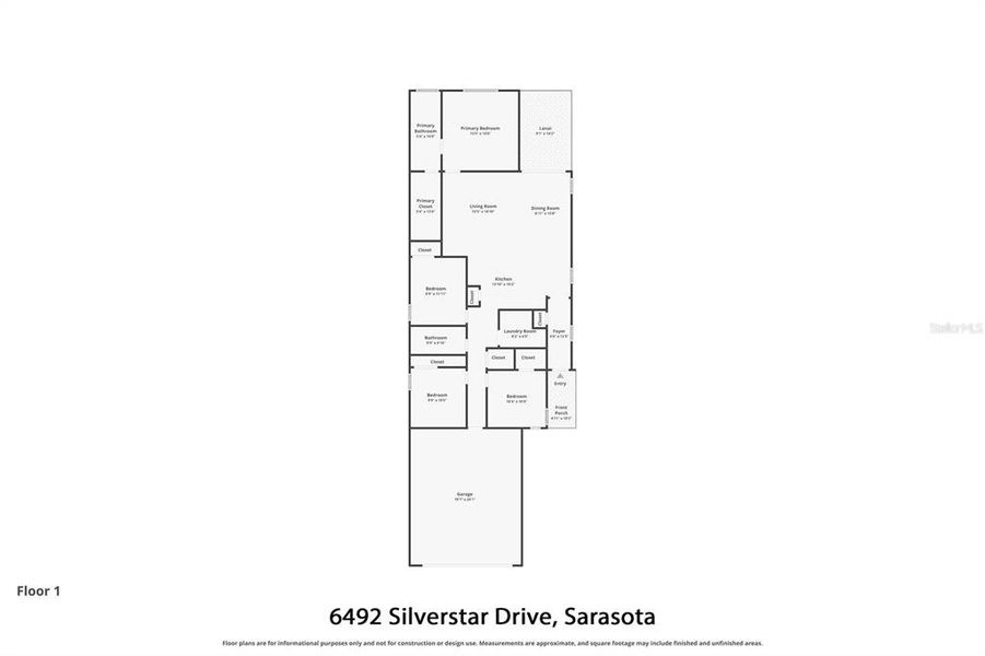 2D floor plan layout of this home in , Sarasota, FL (Image 5).