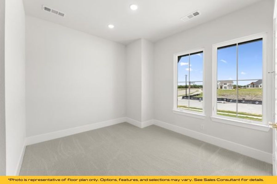 Representative unfurnished interior of a home built from the St Lucia by Stonefield Homes in Heath Golf and Yacht Club, Rockwall (Image 21).