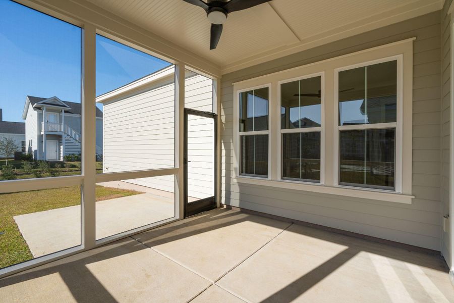 Exterior details and patio area of a home in Nexton, Summerville (Image 16). Exterior details and patio area of a home in Nexton, Summerville (Image 16).