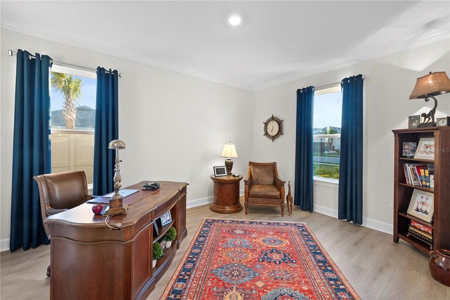 Furnished interior view inside a new home in Esplanade at Wiregrass Ranch, Wesley Chapel (Image 7).