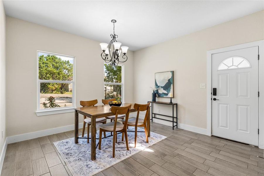 Furnished interior view inside a new home in , Granbury (Image 11). Furnished interior view inside a new home in , Granbury (Image 11).