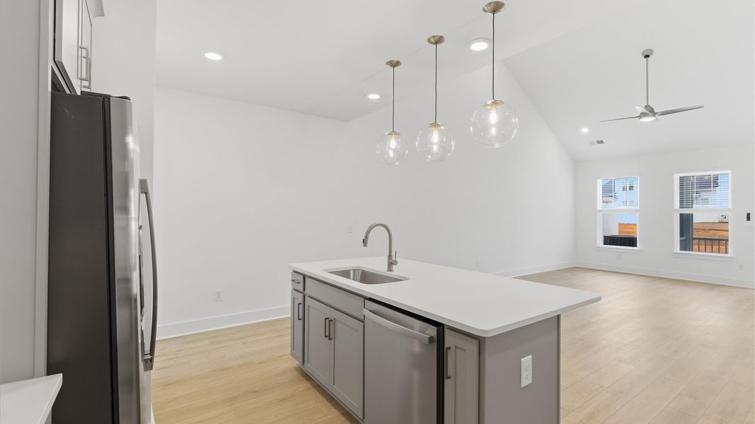 Furnished interior view inside a new home in Village at Midway, Anderson (Image 14).