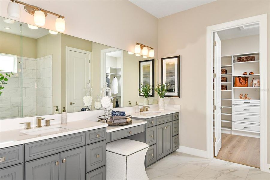 Furnished interior view inside a new home in Esplanade at Skye Ranch, Sarasota (Image 24). Furnished interior view inside a new home in Esplanade at Skye Ranch, Sarasota (Image 24).