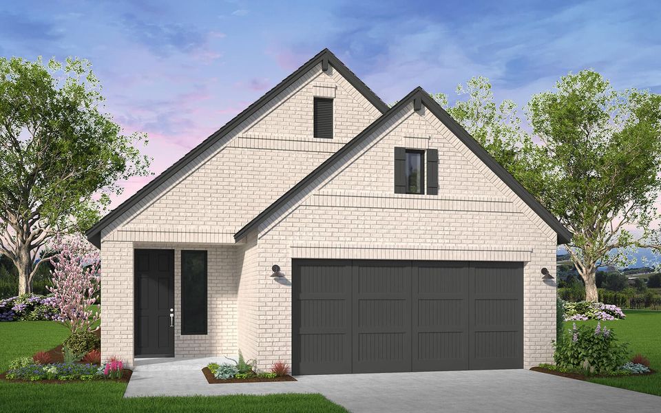 Representative exterior photo of a completed home built from the Embry by Brookfield Residential in 40' Traditional Homes at Elyson, Katy, TX (Image 12). Representative exterior photo of a completed home built from the Embry by Brookfield Residential in 40' Traditional Homes at Elyson, Katy, TX (Image 12).