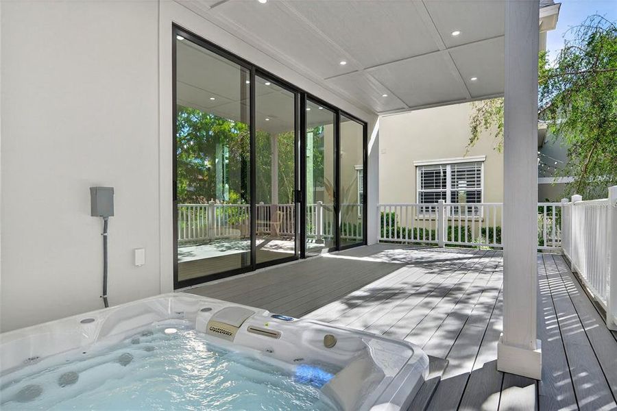 Exterior details and patio area of a home in , Sarasota (Image 35).