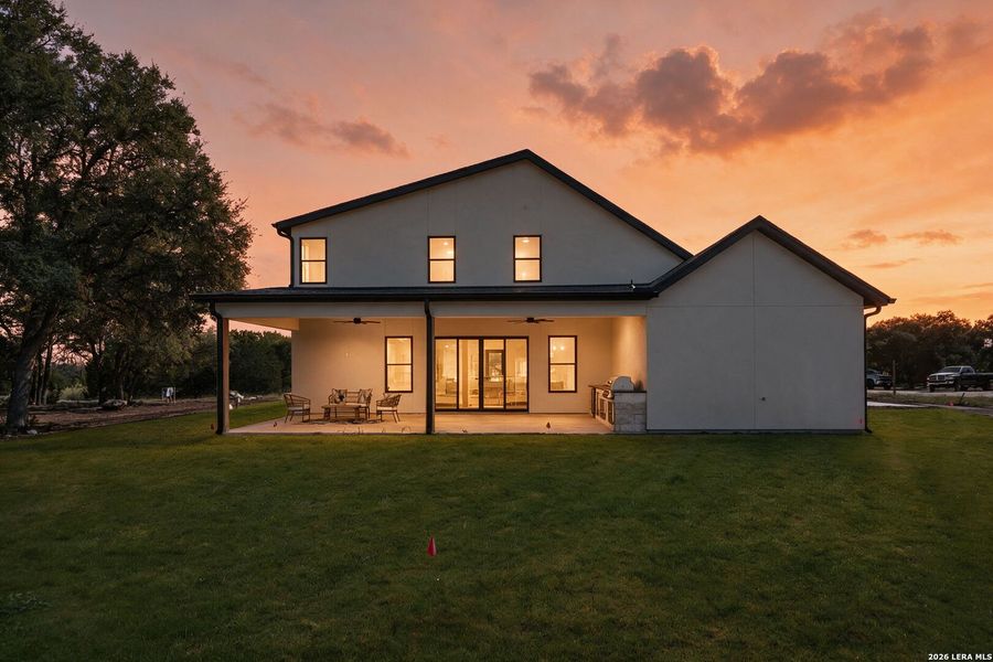 Exterior details and patio area of a home in , Bandera (Image 29).