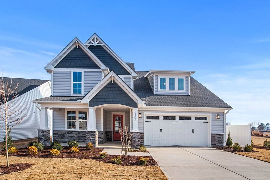 Representative exterior photo of a completed home built from the The Whitley by RobuckHomes in Kennebec Crossing, Angier, NC (Image 35). Representative exterior photo of a completed home built from the The Whitley by RobuckHomes in Kennebec Crossing, Angier, NC (Image 35).