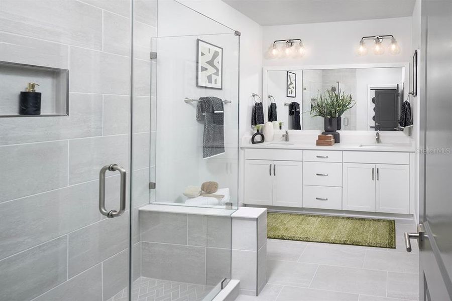 Furnished interior view inside a new home in Apex at Seminole Heights, Tampa (Image 9).