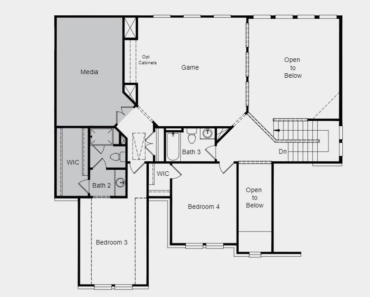 Structural options added include: first floor guest suite, study, extended owner's suite, media room.