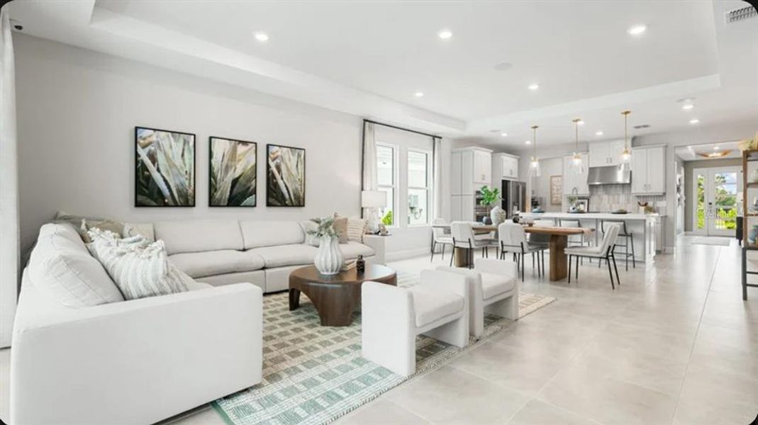 Furnished interior view inside a new home in Indigo Creek, Apollo Beach (Image 4).