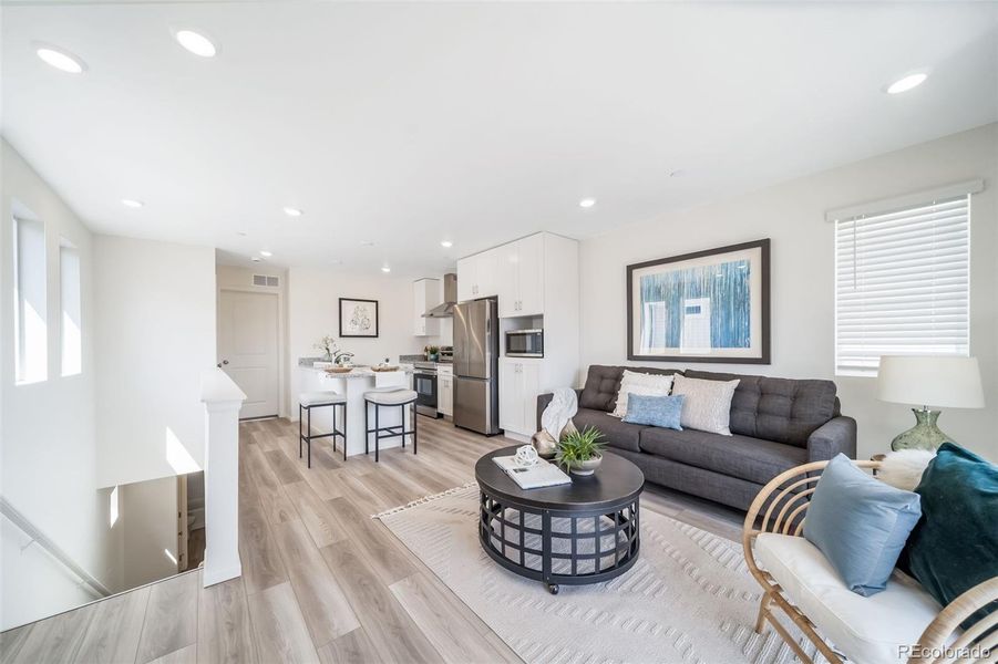 Furnished interior view inside a new home in Reunion, Commerce City (Image 12).
