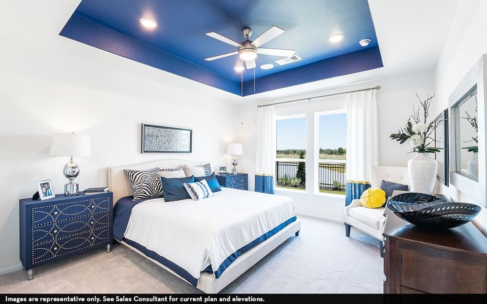 Furnished interior view inside a new home in Sunterra, Katy (Image 16).