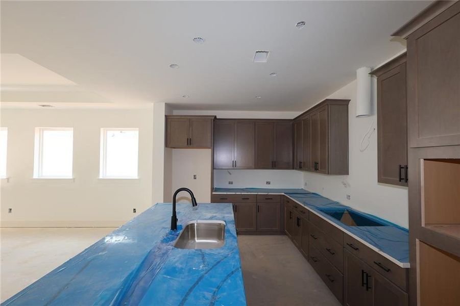 In-progress construction of a new home in Maple Grove at Towne Lake, Woodstock, GA (Image 5).