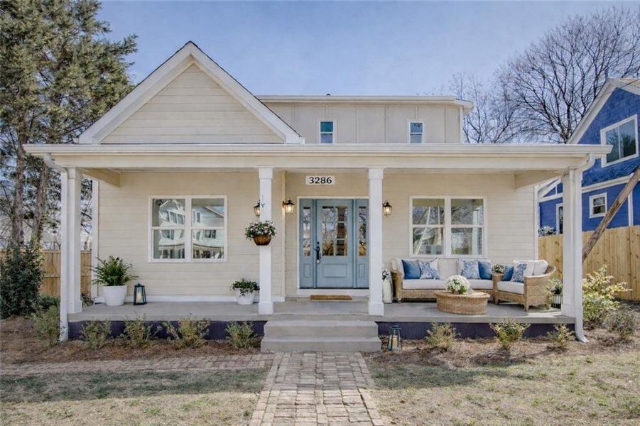 Exterior details and patio area of a home in , East Point (Image 22).