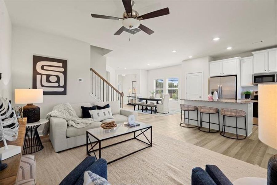 Furnished interior view inside a new home in , Dacula (Image 10). Furnished interior view inside a new home in , Dacula (Image 10).