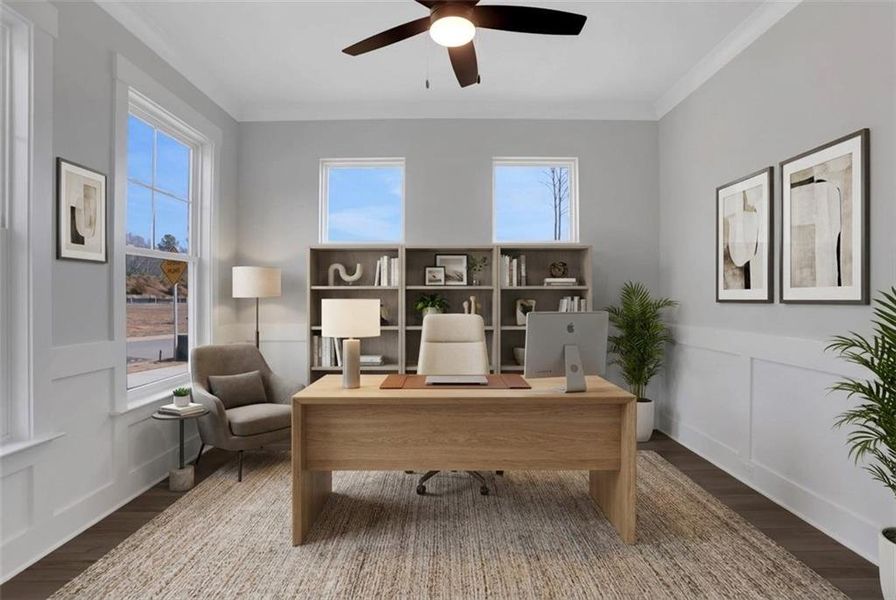 Furnished interior view inside a new home in Marble Tree, Ball Ground (Image 10).