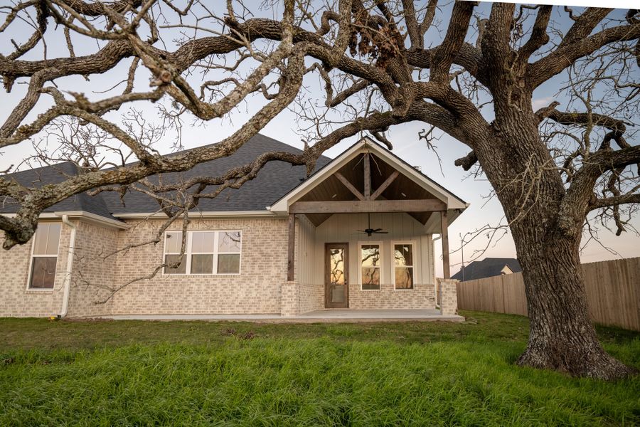 Representative exterior details of a home built from the The Addison by Reece Homes in Greens Prairie Reserve, College Station (Image 13). Representative exterior details of a home built from the The Addison by Reece Homes in Greens Prairie Reserve, College Station (Image 13).