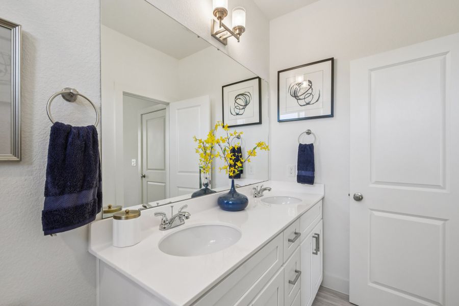 Furnished interior view inside a new home in Koenig Townhomes, Austin (Image 11).