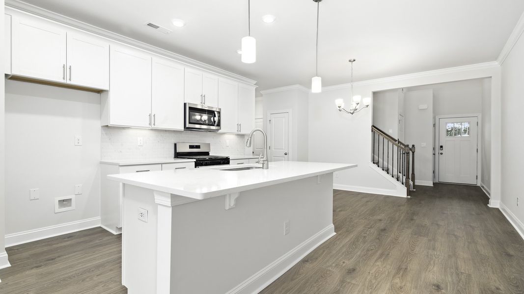 Furnished interior view inside a new home in Lybrook Village, Advance (Image 3).