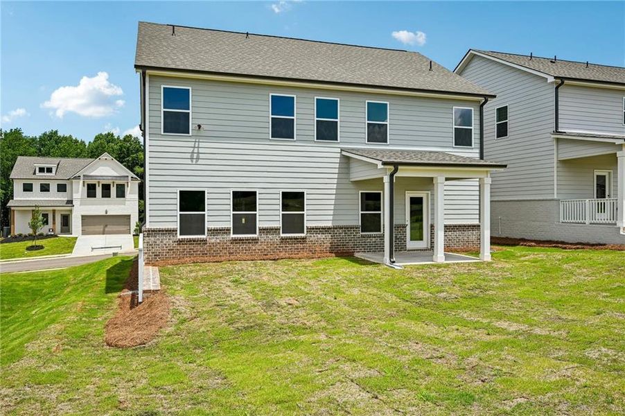 Exterior details and patio area of a home in Fowler Farms, Auburn (Image 29).