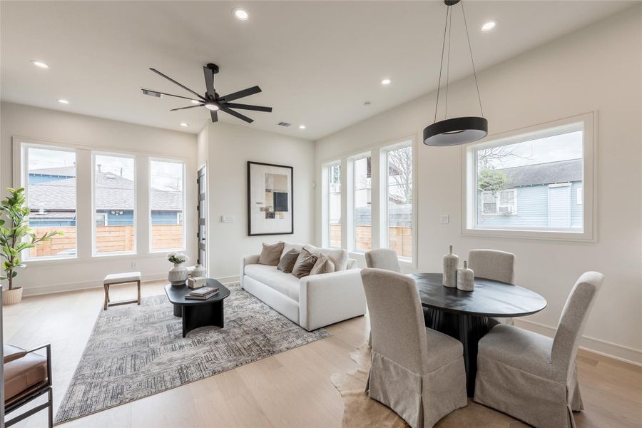 Furnished interior view inside a new home in , Houston (Image 11).