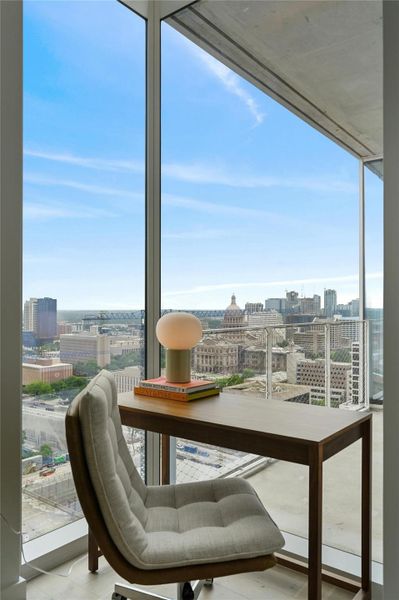Third bedroom featuring the view of UT Stadium. Third bedroom featuring the view of UT Stadium.