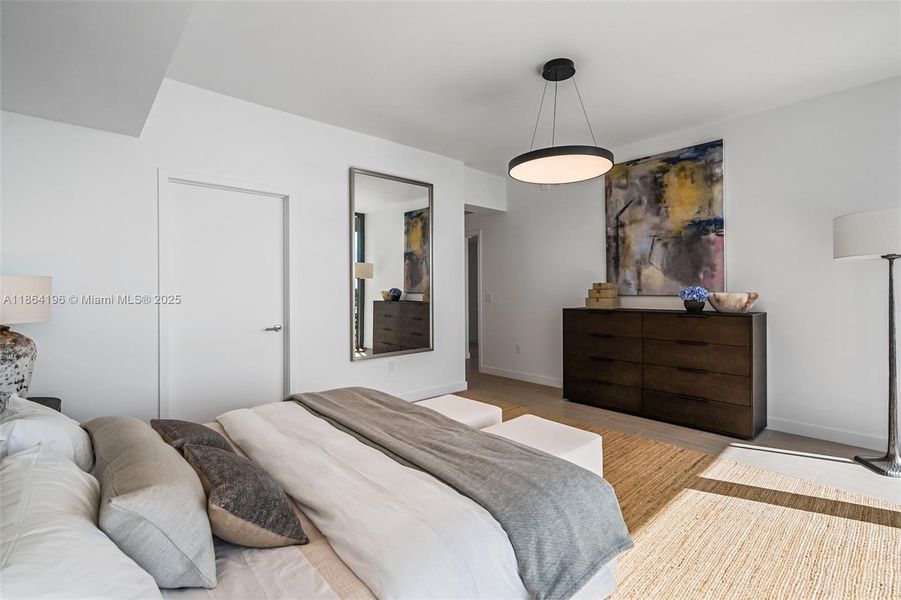 Furnished interior view inside a new home in , Miami Beach (Image 8).