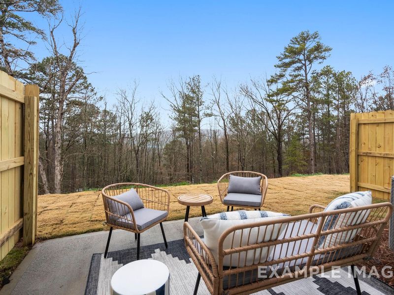 Exterior details and patio area of a home in Townes at North Main, Lillington (Image 3).