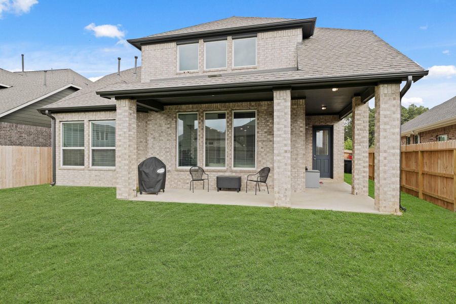 Abundant window views on the south side of the home.