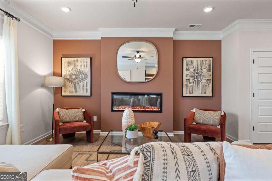 Furnished interior view inside a new home in Crescent Towns, Riverdale (Image 10).