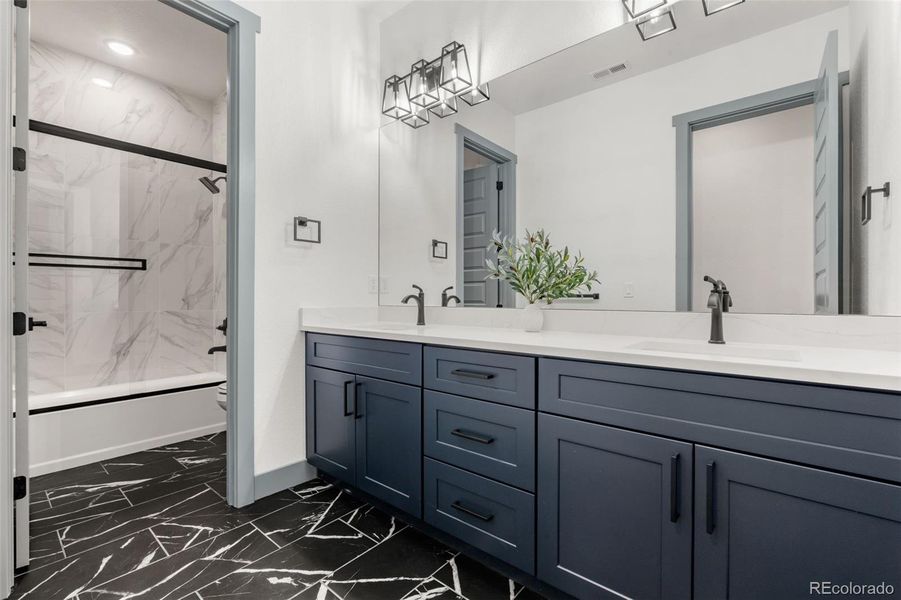 Furnished interior view inside a new home in , Strasburg (Image 11).