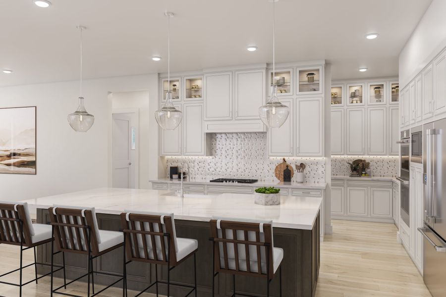Representative furnished interior of a home built from the Salerno by Tri Pointe Homes in The Estates at James Lane, Fulshear (Image 6).